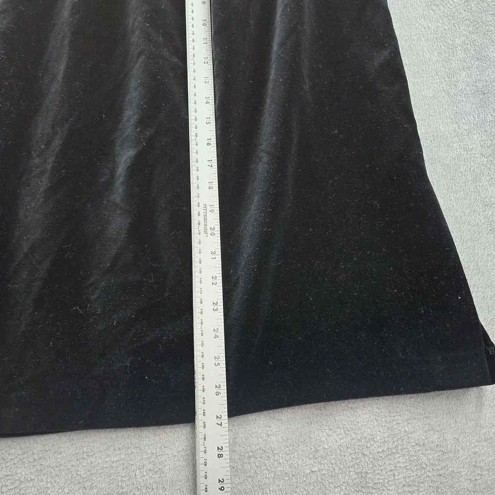 VINTAGE L. Pandolfi Women Skirt 52 Black Dress A Line Midi 90s Italy NWT
